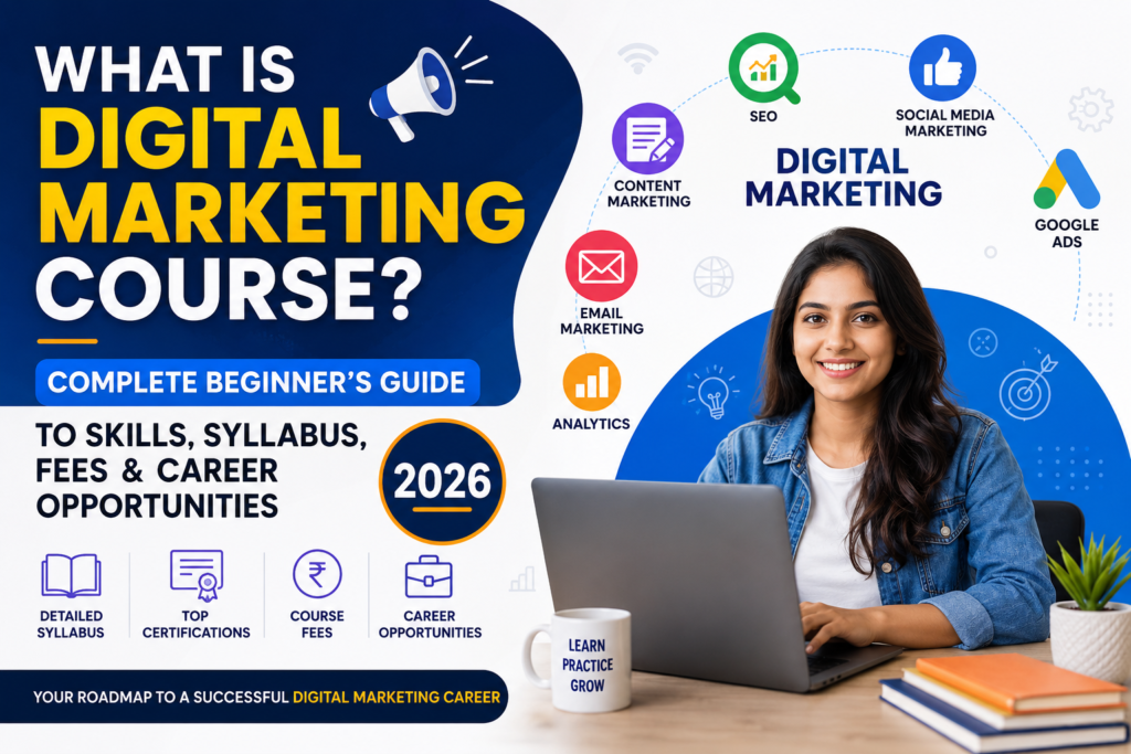 What Is Digital Marketing Course? Complete Beginner’s Guide to Skills, Syllabus, Fees & Career Opportunities (2026)